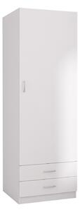 Dulap Mara, 200x50x50 cm, Culoare Alb ,Material Pal 18mm