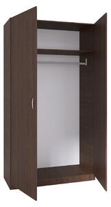 Dulap Rubin cu Bara Haine 200 x 80 x 50cm, Culoare Wenge, Material PAL 18mm