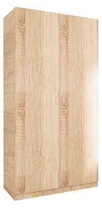 Dulap Rubin cu Bara Haine 175x80x50 cm, Culoare Sonoma, Material PAL 18mm