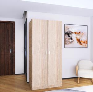 Dulap MIRCO cu rafturi, 200x80x50cm, Culoare Sonoma, Pal 18mm
