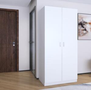 Dulap MIRCO cu rafturi 200x60x50 cm, Culoare Alb, Material PAL 18mm