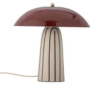 Lampă de masă Bloomingville, Arvid, Roșu, dormitor, Ceramică, Scandinavă