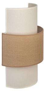 Lampă de perete Duolla, Nature, Maro / Rugină, Camera de zi, Țesătură / Textil, Boho