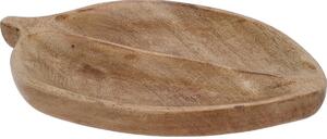 Tavă decorativă în formă de frunză Mango, 27 x 17cm