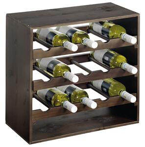 Kesper 69243 Raft de vin colorat închis, 50 x 50 x25 cm