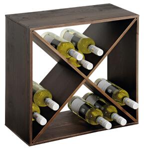 Kesper 69241 Raft de vin colorat închis, 50 x 50 x25 cm