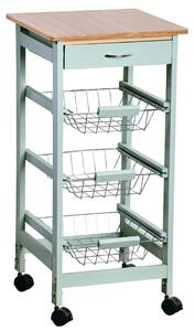 Kesper 25813 Cărucior de bucătărie cu blat delucru, 77 x 36 x 36 cm