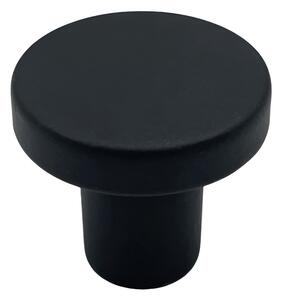 Buton pentru mobila Otis, finisaj negru mat, D:30 mm