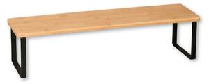 Kesper 58807 Raft de bucătărie bambus/metal, 55 x13,5 x 15 cm