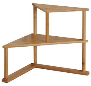 Kesper 58802 Raft de colț pentru bucătărie dinbambus, 52 x 39 x 29,5 cm