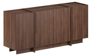 Comodă DORMA, nuc, PAL melaminat, 180x45x80 cm
