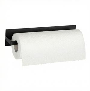 Suport magnetic pentru rola de hârtie de bucătărie, negru, 30 cm