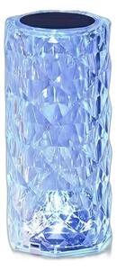 Lampă LED decorativă cu aspect de cristal și telecomandă, 7x15 cm