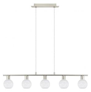 Lustră LED pe cablu Eglo MY CHOICE 5xE14/4W/230V crom/alb