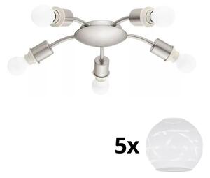 Plafonieră LED Eglo MY CHOICE 5xE14/4W/230V crom/alb