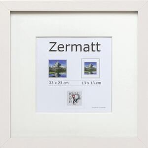 Ramă foto Zermatt albă 23x23 cm