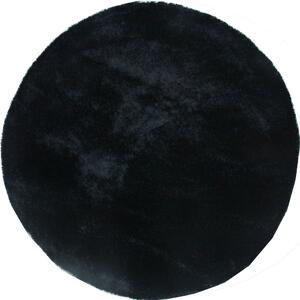 Covor rotund Deman negru 190 cm