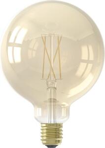 Bec vintage LED variabil Calex E27 7W, glob auriu G125, durată de viață 15.000 h, lumină caldă, conexiune WiFi, Tuya Smart
