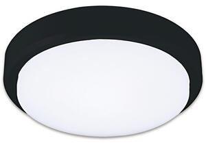 Plafonieră cu LED integrat Mango 18W 1620 lumeni, Ø21 cm, negru, protecție la umiditate IP54