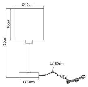 Globo 15431T - Lampă de masă BEMMO 1xE14/25W/230V