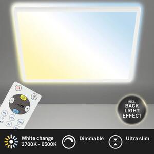 Plafonieră cu LED integrat Slim 22W 3000 lumeni 3000-6000K, cu telecomandă, albă