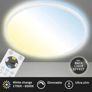 Plafonieră cu LED integrat Slim 22W 3000 lumeni 2700-6500K, rotundă, cu telecomandă, albă
