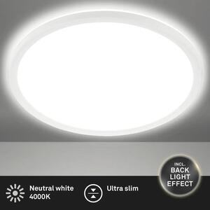 Plafonieră cu LED integrat Slim 18W 2400 lumeni Ø293 mm, albă