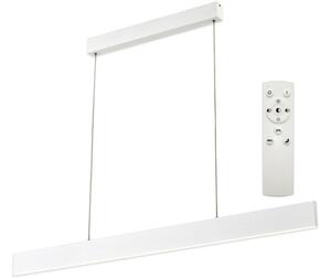 Pendul cu LED integrat Line 120 BZ RC 30W 3000 lumeni, lumină albă 3000-6500K, plastic alb, cu telecomandă