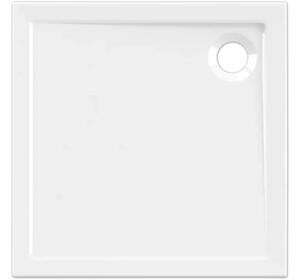Cădiță de duș pătrată Jungborn CINQUE 80x80x4,5 cm acril alb lucios