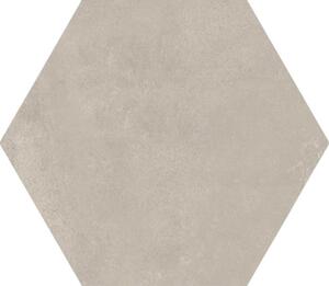 Gresie hexagonală porțelanată glazurată rectificată maro 21,5x25 cm