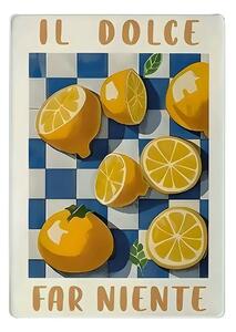 Tocător KES-00077, multicolor, sticlă, 30x40 cm