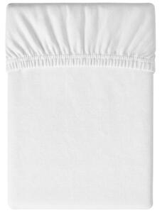 Cearsaf Jersey cu elastic 180 x 200 cm alb