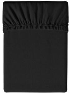 Cearsaf Jersey cu elastic 90x200 cm negru