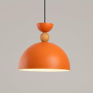 Opviq Lampă suspendată Kure, portocaliu, Ø 30 cm, metal, E27, reglabil, Portocaliu, Camera de zi / sufragerie, Metal