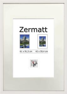 Ramă foto lemn Zermatt albă 61x91,5 cm