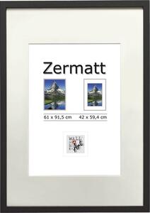 Ramă foto lemn Zermatt neagră 61x91,5 cm