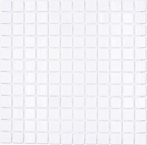 Mozaic piscină sticlă VP100PAT alb 31,6x31,6 cm