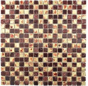 Mozaic piatră naturală XAM 67 auriu-roșu 30x30 cm