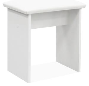 Taburet pentru masă de toaletă MRDT15 Alb mat