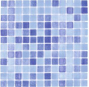 Mozaic piscină sticlă VP1158PAT albastru 31,6x31,6 cm