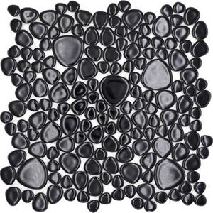 Mozaic piscină ceramic XKM 890N negru 27,5x27,5 cm