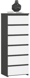 Comodă Cipriano CL6 (Stejar artisan + gri). Promo -21%. 1152077