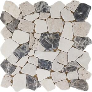 Mozaic marmură Travertine Marron bej 30,5x30,5 cm