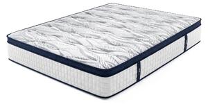 Saltea Ideal Sleep HOTEL SERIES CALIFORNIA LUX MEMORY, Arcuri Bonell, spumă poliuretanică elastică, spumă cu memorie, husă cu aerisire optimă, superortopedică, Grosime 28 cm, 80x190