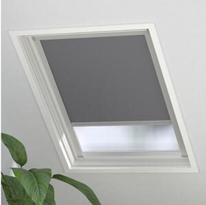 Rulou opac fereastră de mansardă Soluna Skylight 2.0 pentru Velux M04 gri 61,4x74 cm
