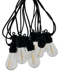 Ghirlandă decorativă LED pentru exterior, 10 LED, 0,36 W, 230 V, 8 m, IP44, negru