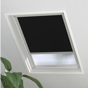 Rulou opac fereastră de mansardă Soluna Skylight 2.0 U08 negru 117,4x116 cm