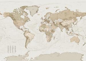 Fototapet vlies X7-1015 Earth Map 350x250 cm