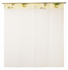 Perdea Velaria ploita alba cu lavanda, 120x170 cm