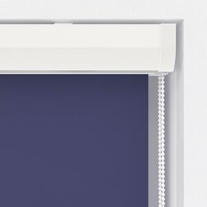 Rulou opac Soluna V34 albastru 40x175 cm, casetă albă